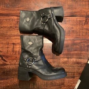 Harley Davidson Pavement Harness Leather Boots